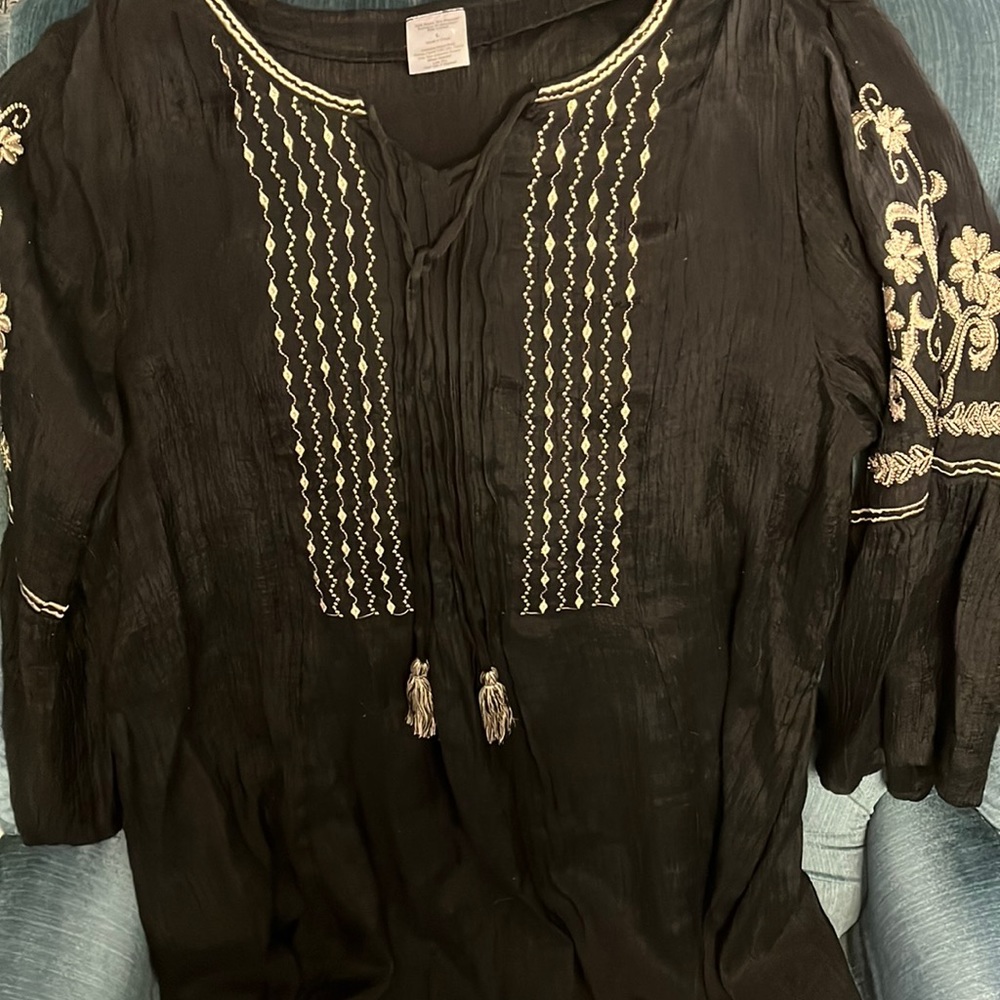 Black and Cream Boho dress